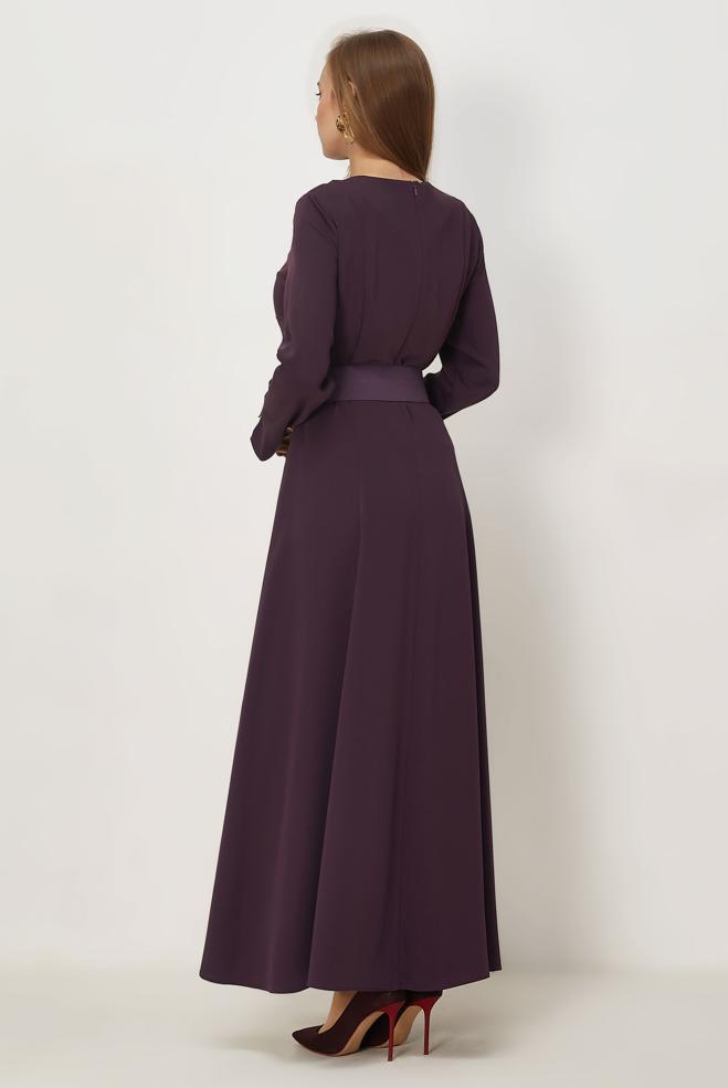 Hijab clothing DAMSON BELTED DRESS 46564 - ALVİNA