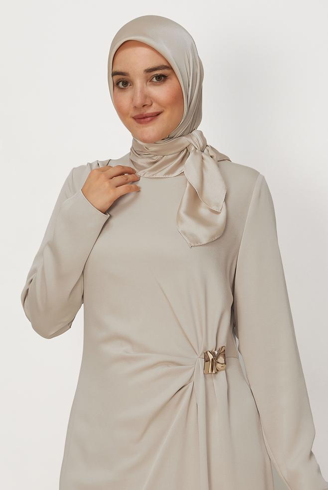 Hijab clothing BROWN ALVINA SHIMMER SCARF 8658 - ALVİNA
