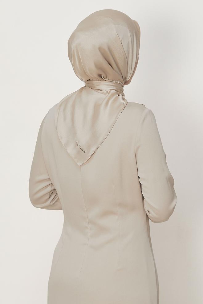 Hijab clothing BROWN ALVINA SHIMMER SCARF 8658 - ALVİNA