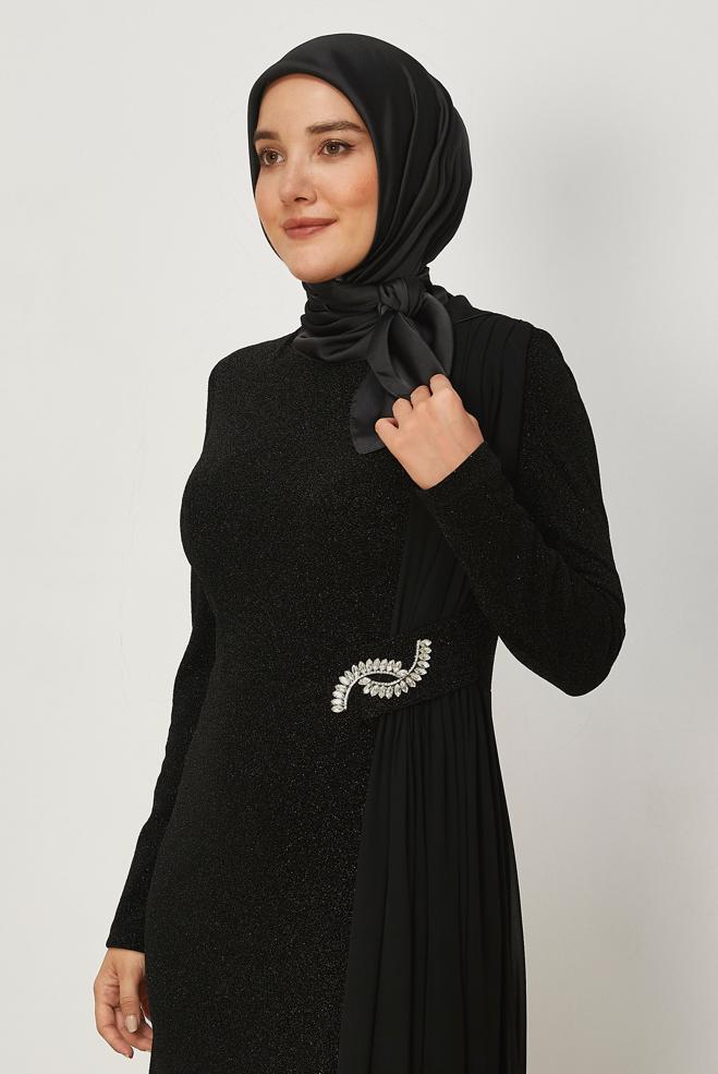 Hijab clothing BROWN ALVINA SHIMMER SCARF 8658 - ALVİNA