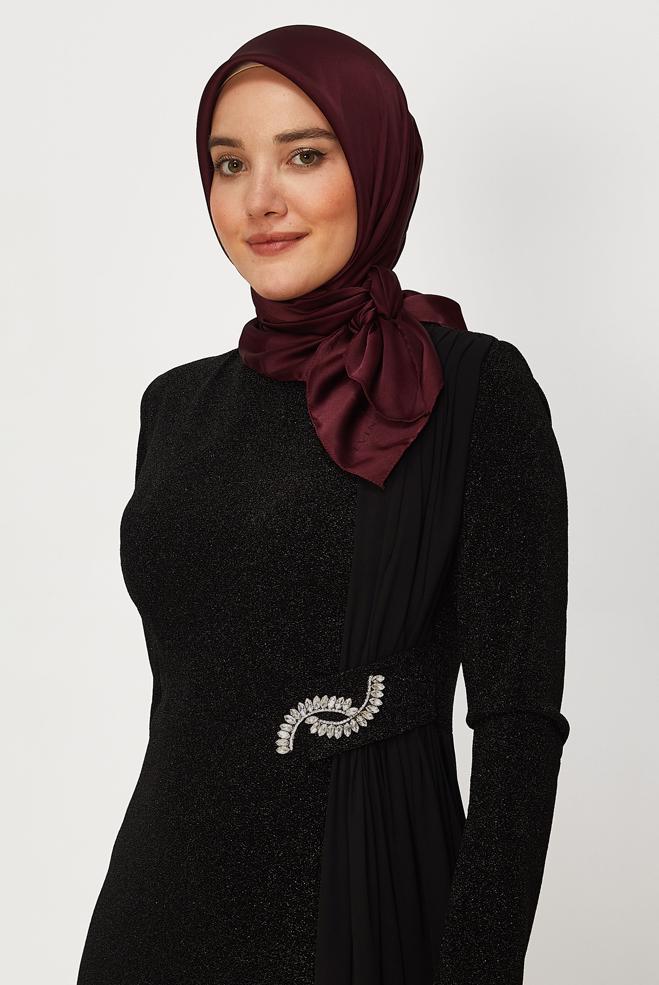 Hijab clothing BROWN ALVINA SHIMMER SCARF 8658 - ALVİNA