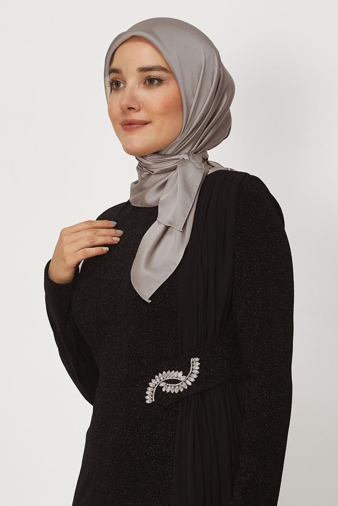 Hijab clothing BEIGE ALVINA SHIMMER SCARF 8658 - ALVİNA