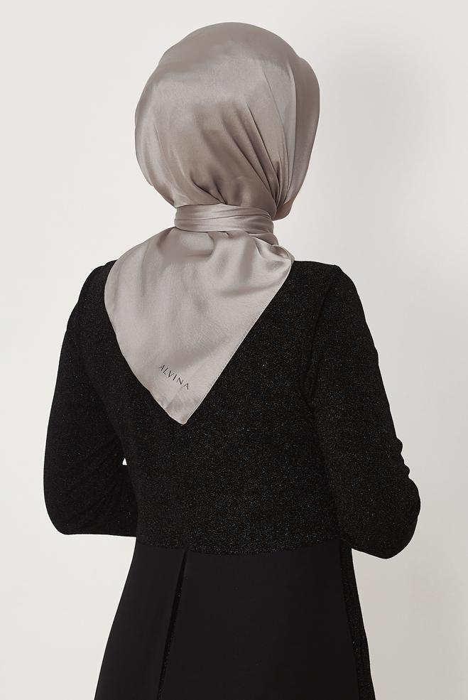 Hijab clothing BEIGE ALVINA SHIMMER SCARF 8658 - ALVİNA