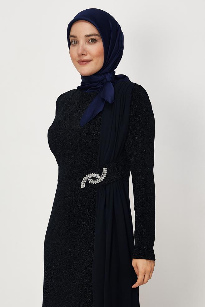 Hijab clothing BROWN ALVINA SHIMMER SCARF 8658 - ALVİNA