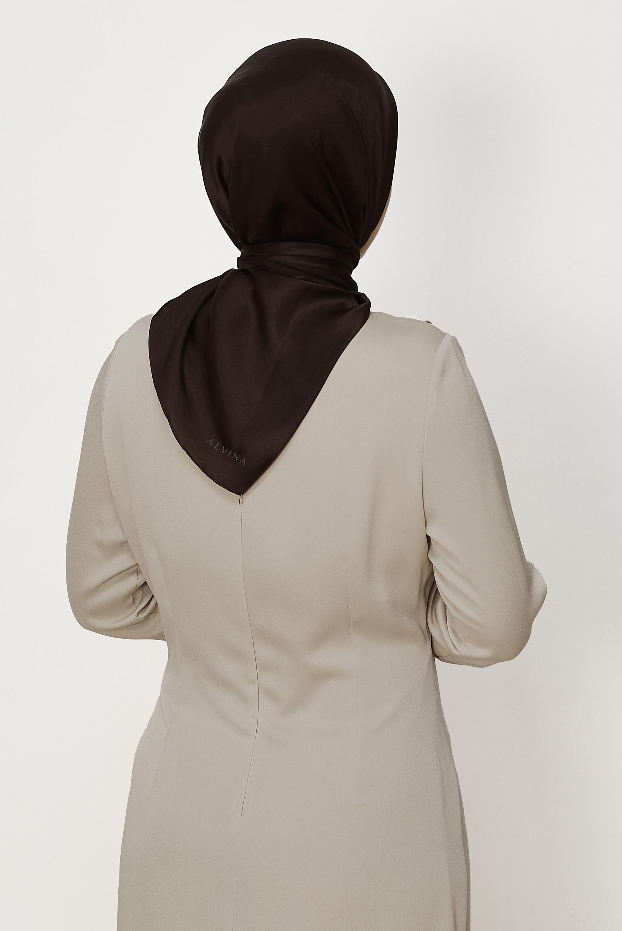 Hijab clothing BROWN ALVINA SHIMMER SCARF 8658