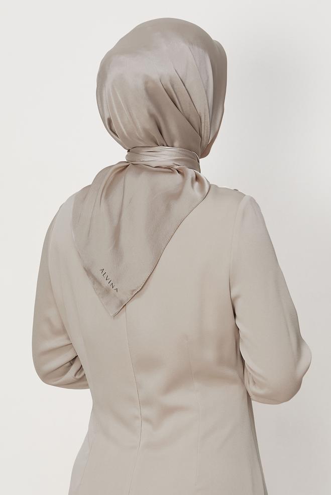 Hijab clothing GOLD ALVINA SHIMMER SCARF 8658 - ALVİNA