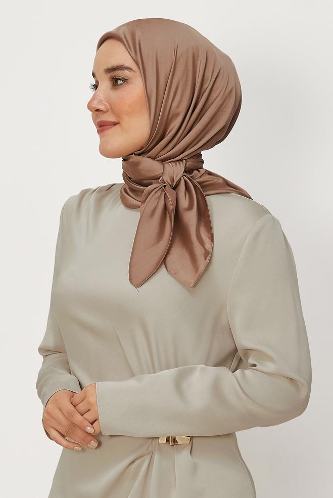 Hijab clothing GOLD ALVINA SHIMMER SCARF 8658 - ALVİNA