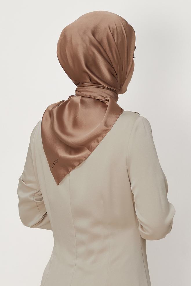 Hijab clothing GOLD ALVINA SHIMMER SCARF 8658 - ALVİNA