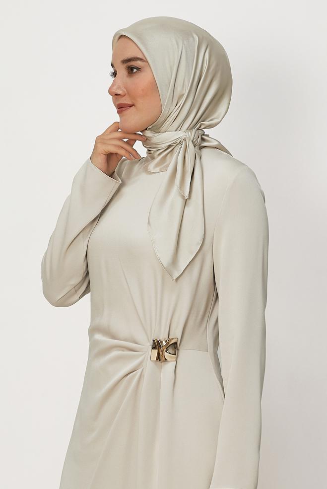 Hijab clothing GOLD ALVINA SHIMMER SCARF 8658 - ALVİNA