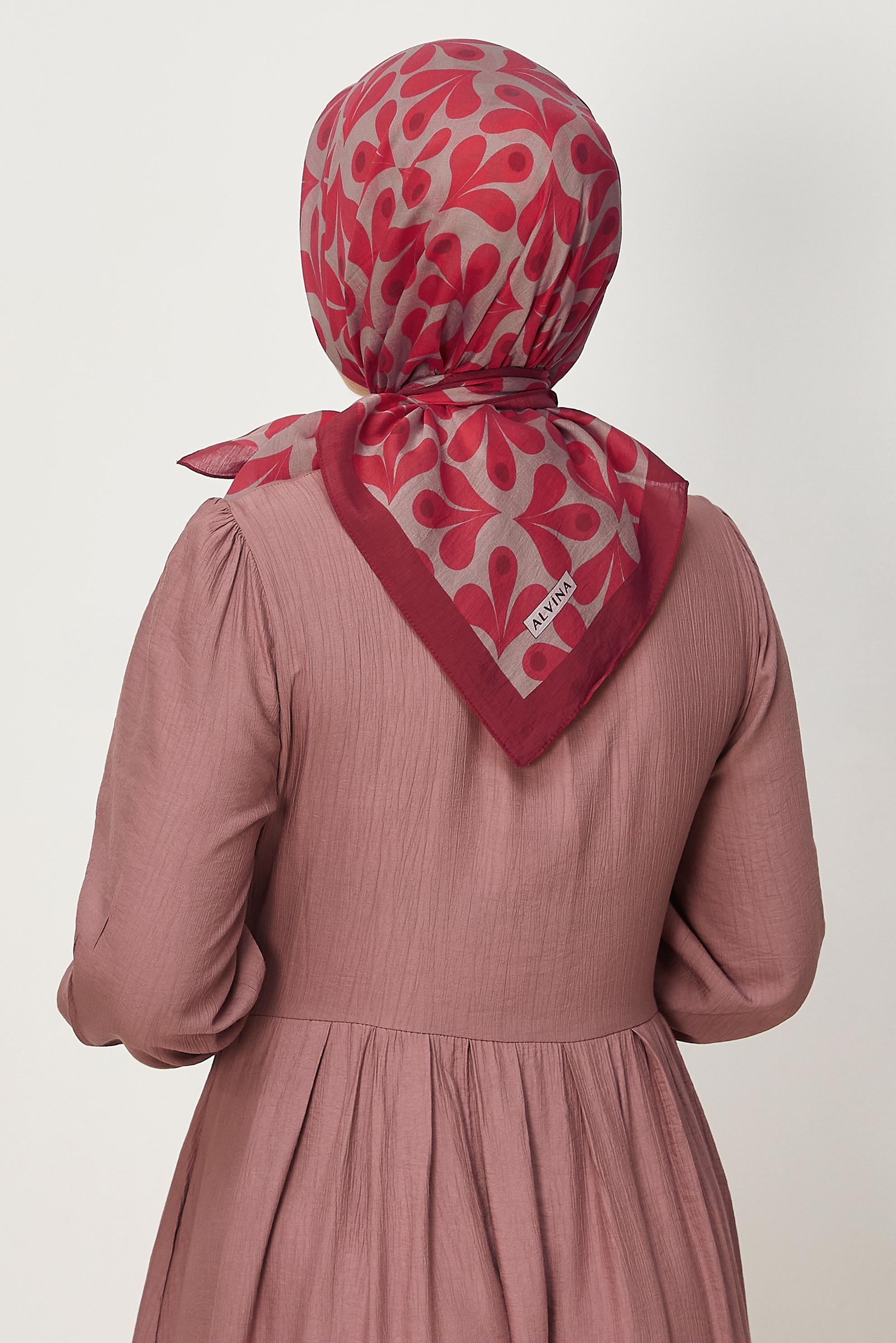 Vêtements hijab BRUN ÉCHARPE ALVINA À MOTIFS 8664