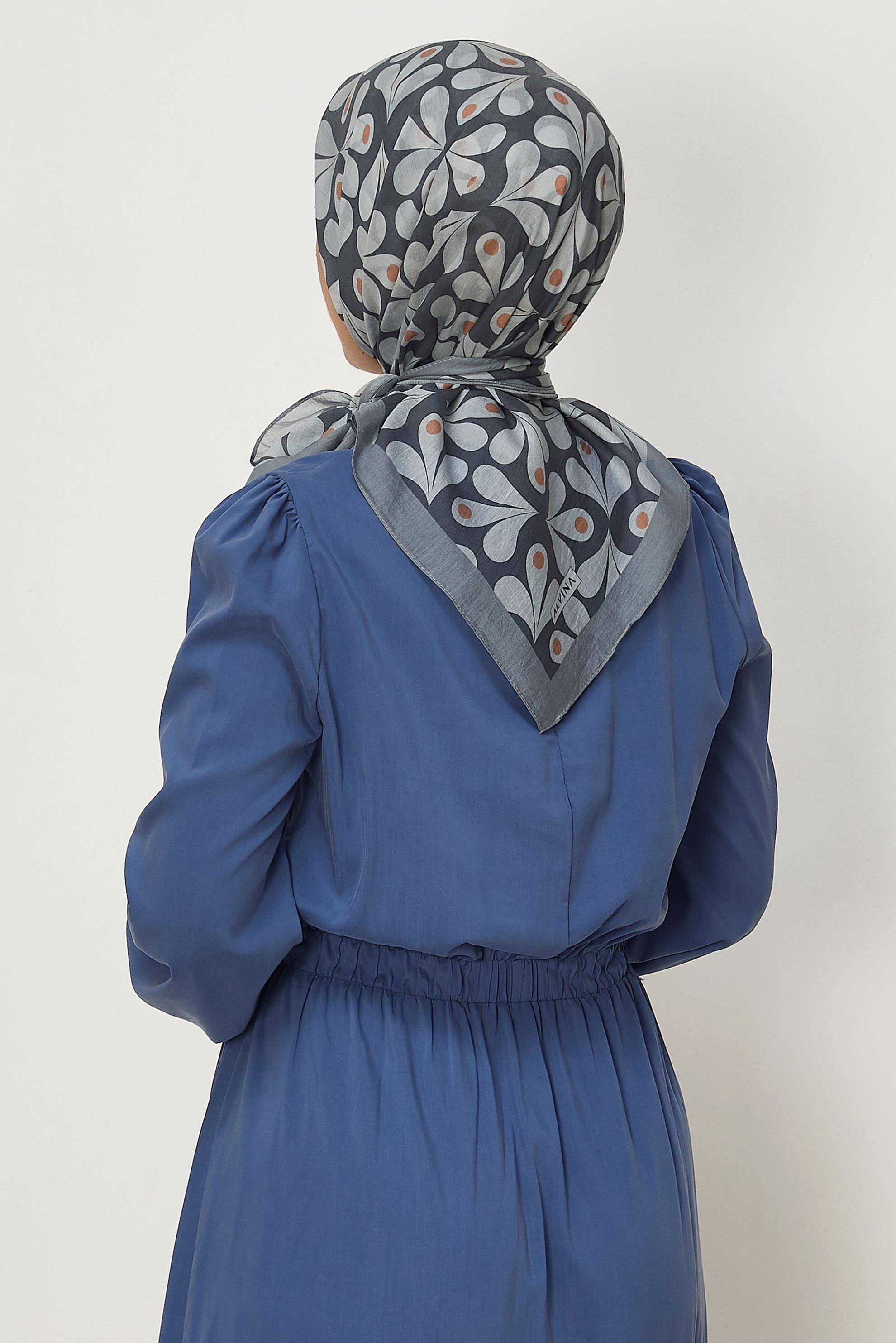 Vêtements hijab ARGENT ÉCHARPE ALVINA À MOTIFS 8664