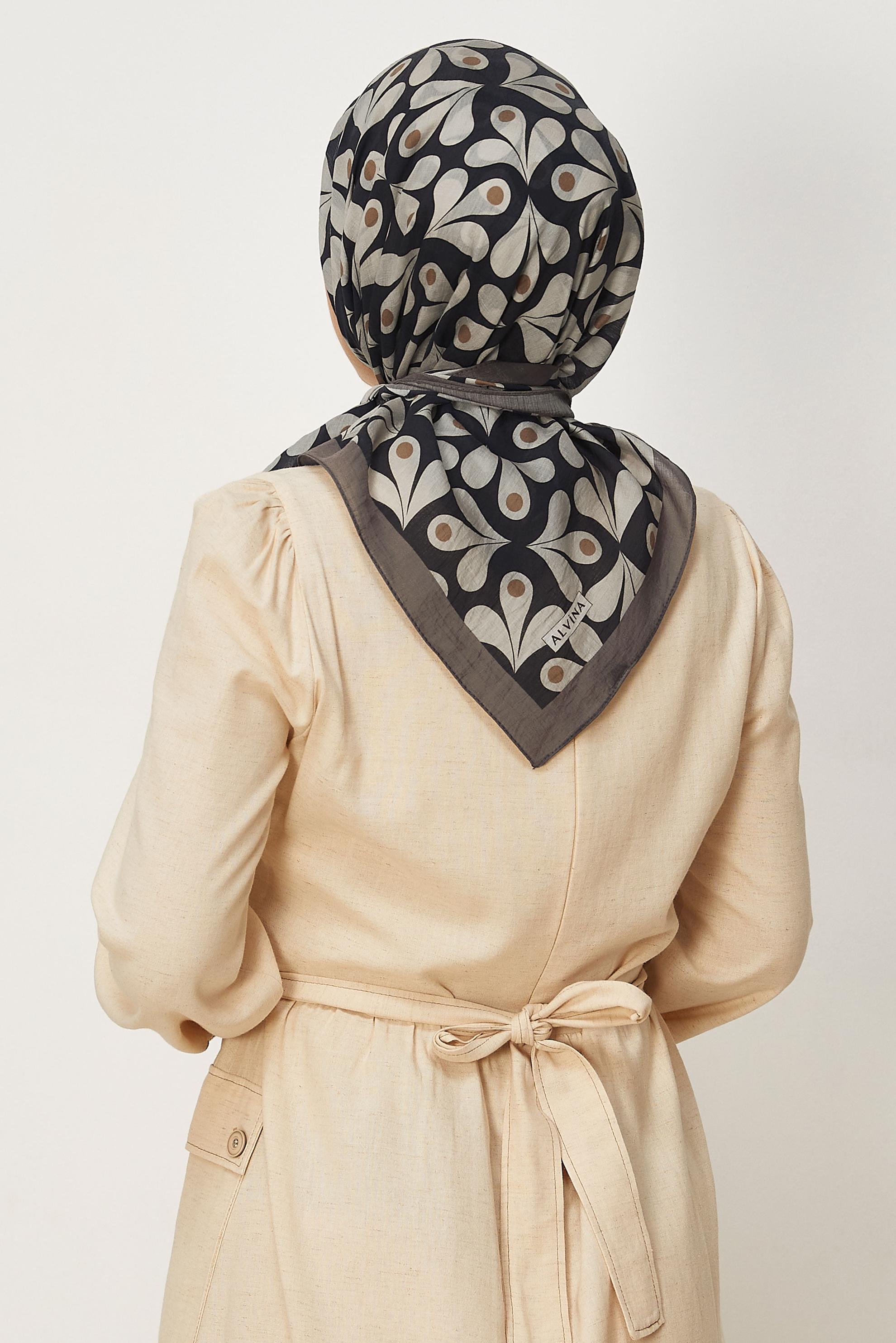 Vêtements hijab VISON ÉCHARPE ALVINA À MOTIFS 8664