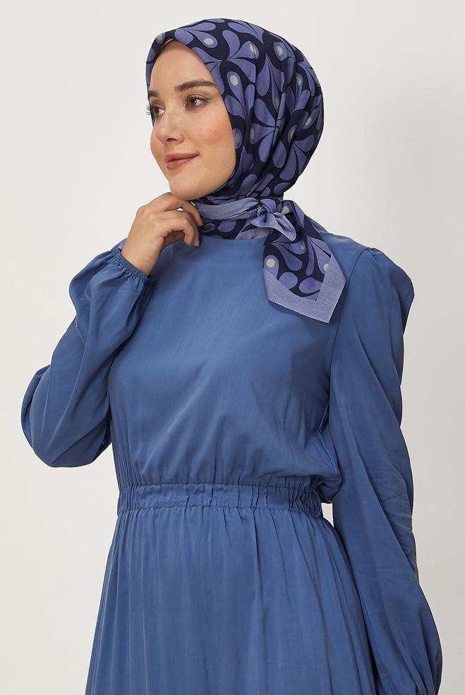 Vêtements hijab POURPRE ÉCHARPE ALVINA À MOTIFS 8664 - ALVİNA
