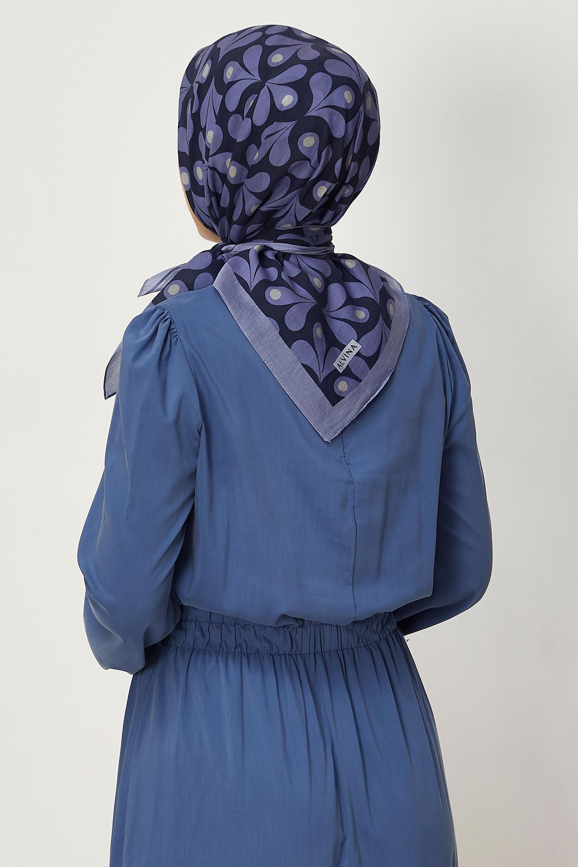 Vêtements hijab POURPRE ÉCHARPE ALVINA À MOTIFS 8664