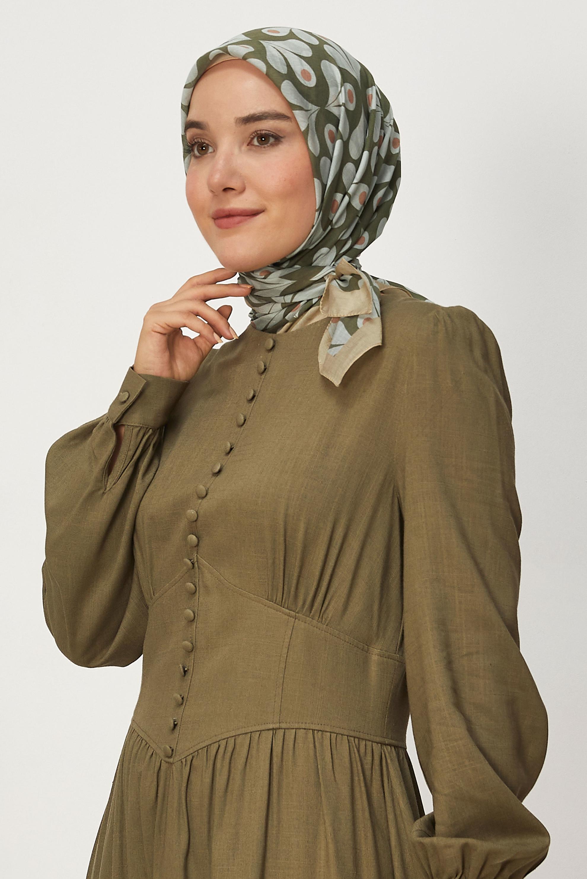 Vêtements hijab VERT ÉCHARPE ALVINA À MOTIFS 8664