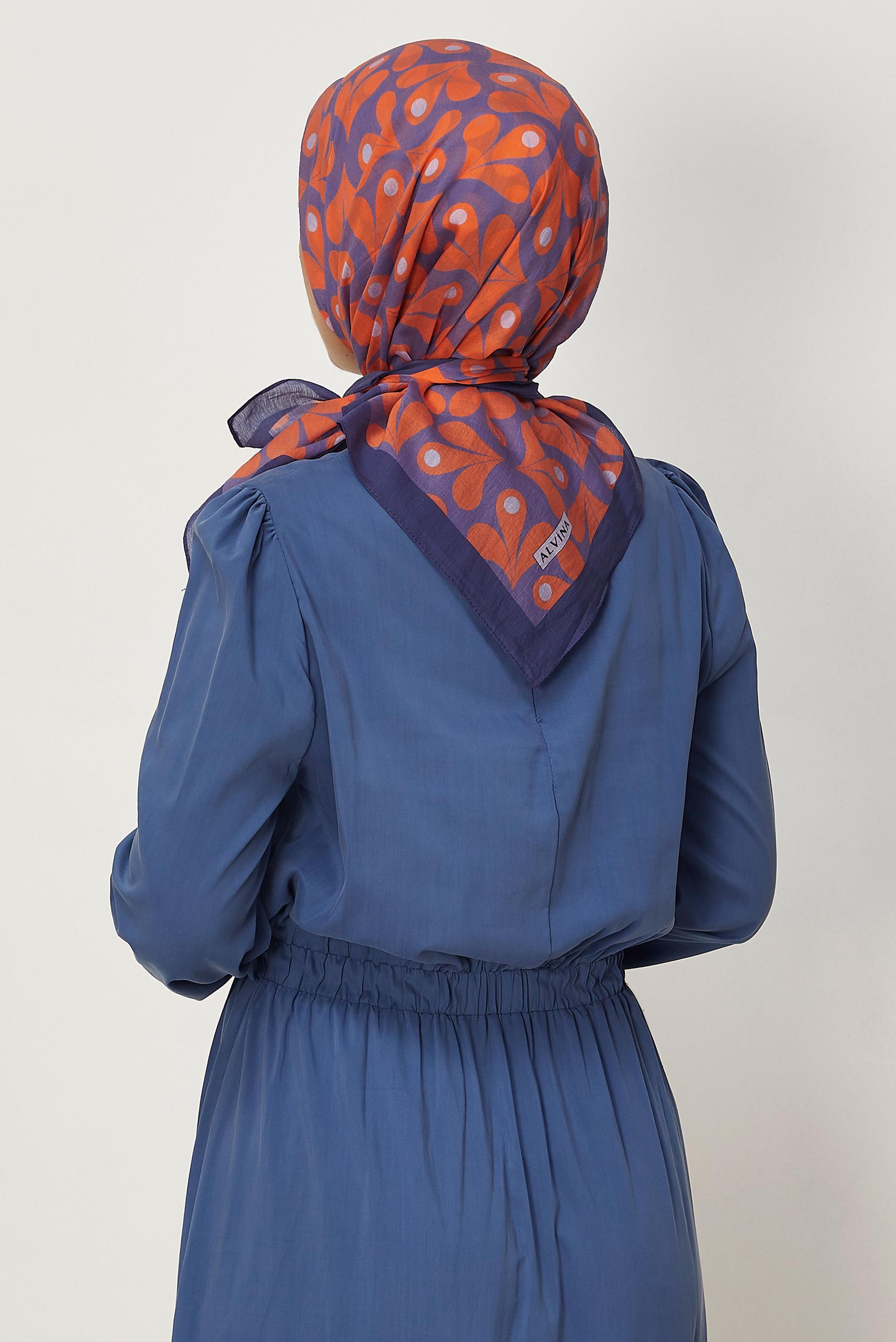 Vêtements hijab POURPRE ÉCHARPE ALVINA À MOTIFS 8664