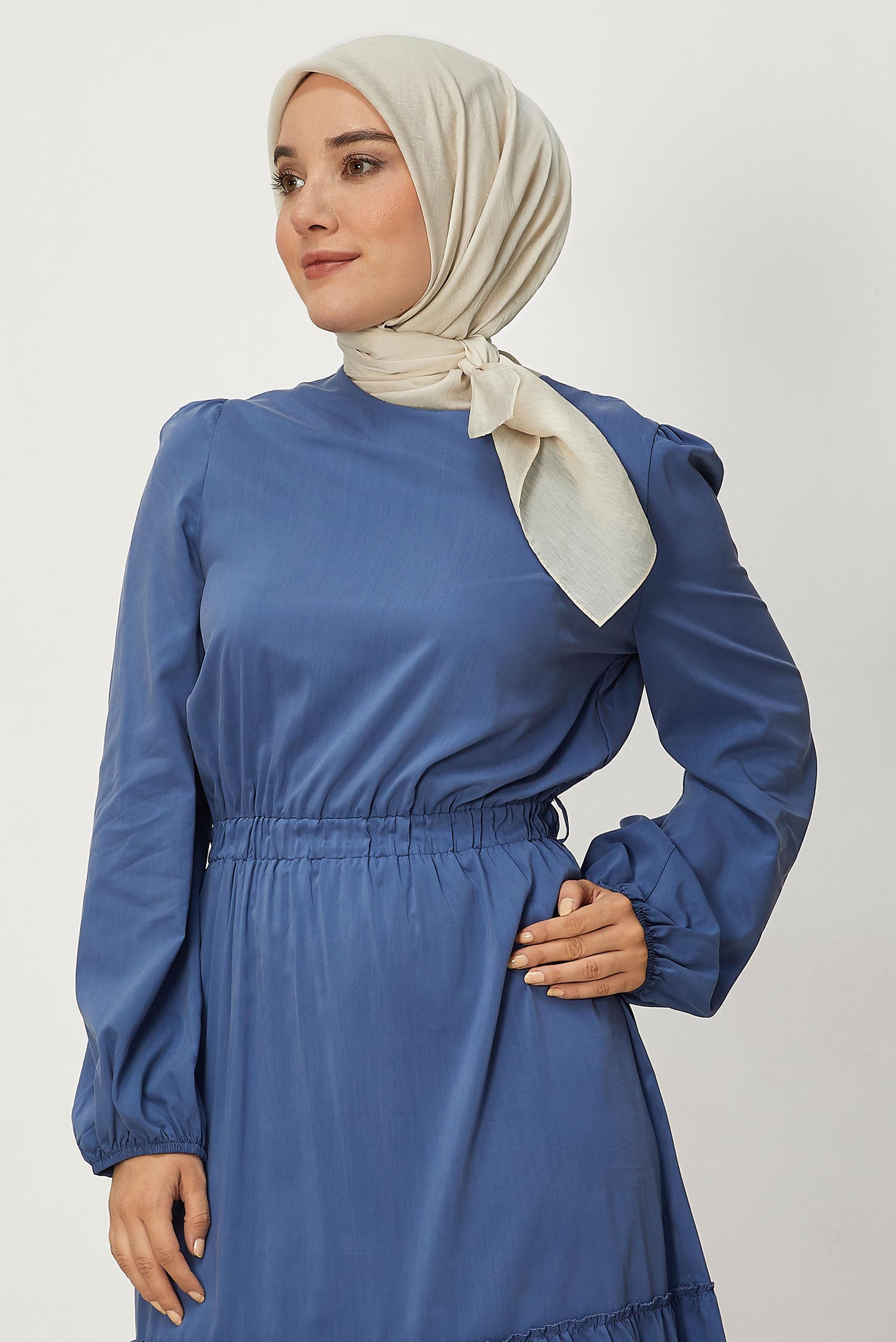 Tesettür giyim KAHVE ALVİNA ALLURE DÜZ EŞARP 8669