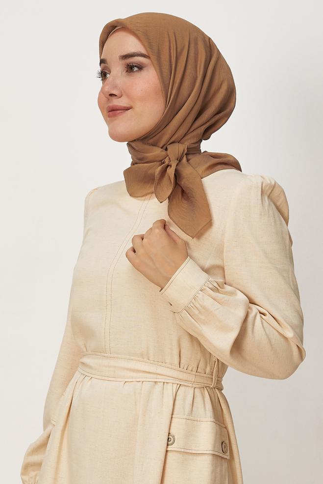 Hijab clothing BROWN ALVINA ALLURE SCARF 8669 - ALVİNA