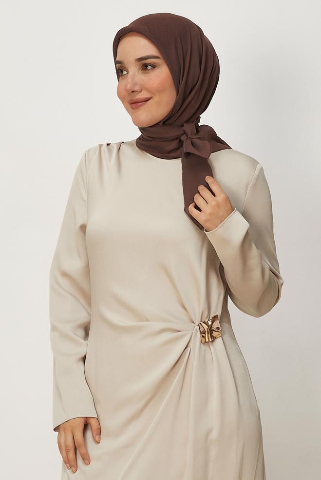 Hijab clothing BROWN ALVINA ALLURE SCARF 8669 - ALVİNA