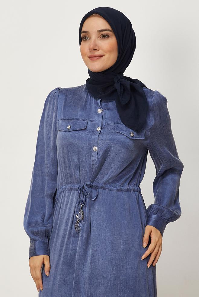 Hijab clothing NAVY BLUE ALVINA ALLURE SCARF 8669 - ALVİNA