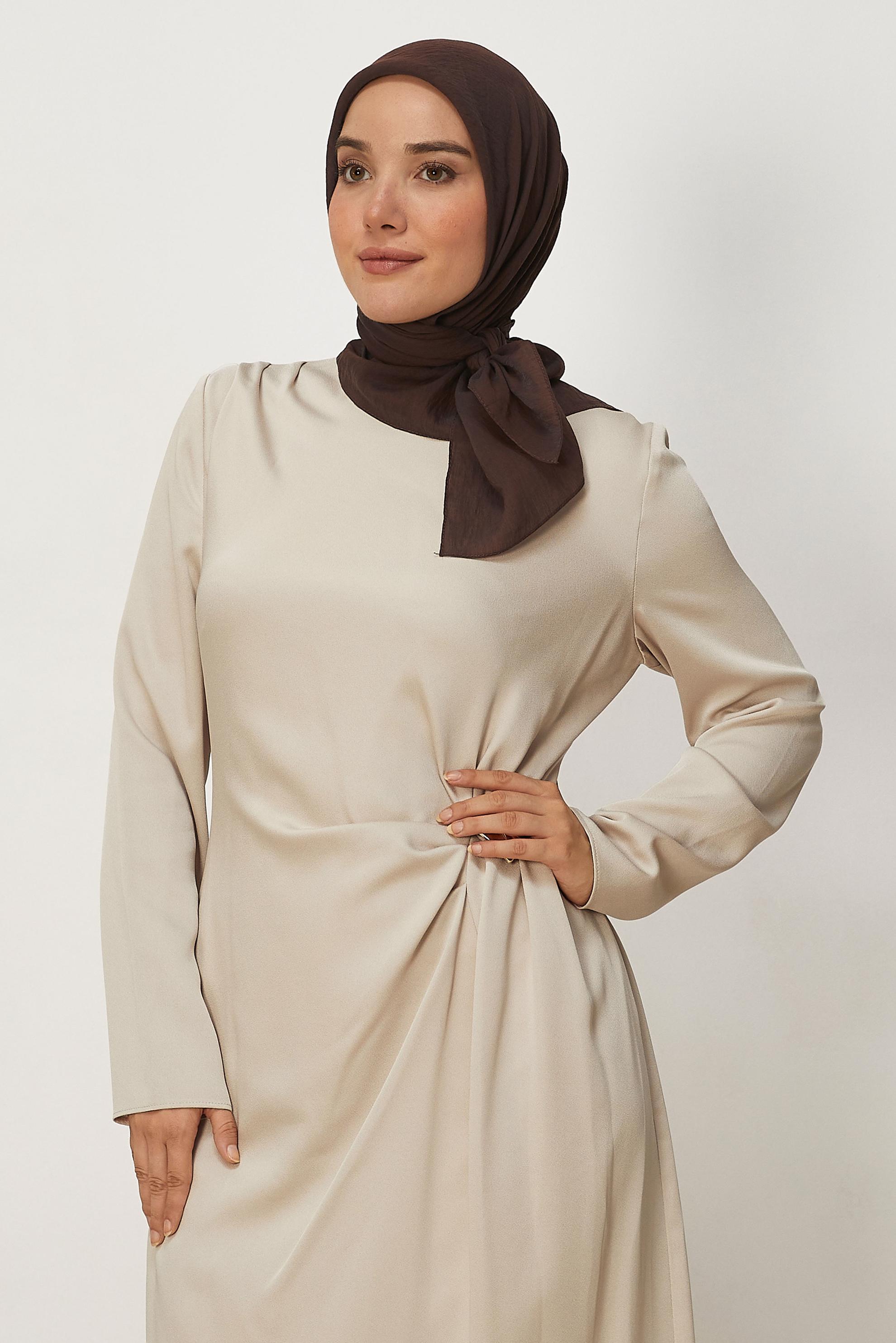 Hijab clothing BROWN ALVINA ALLURE SCARF 8669