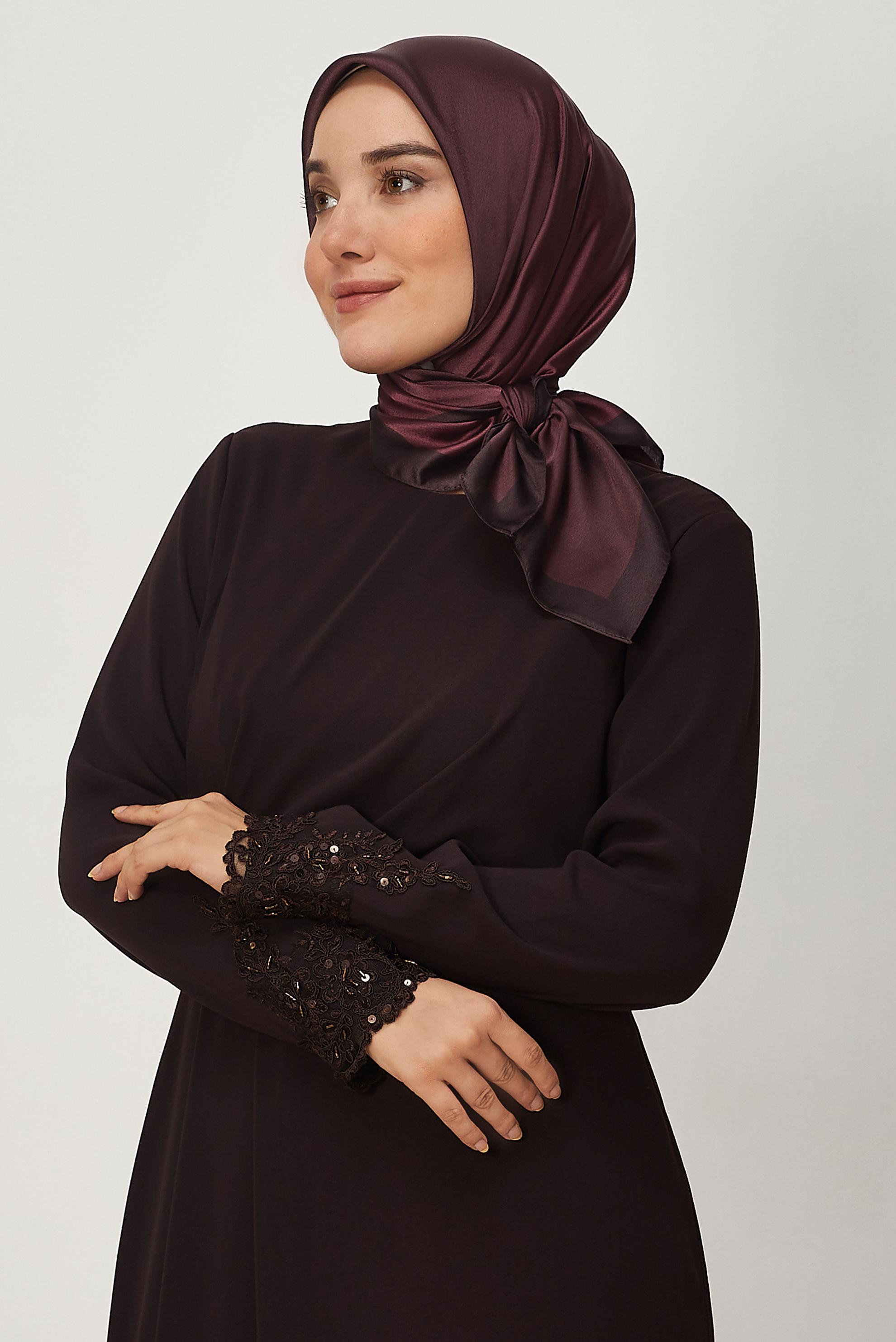 Vêtements hijab BRUN ALVINA ÉCHARPE 8673