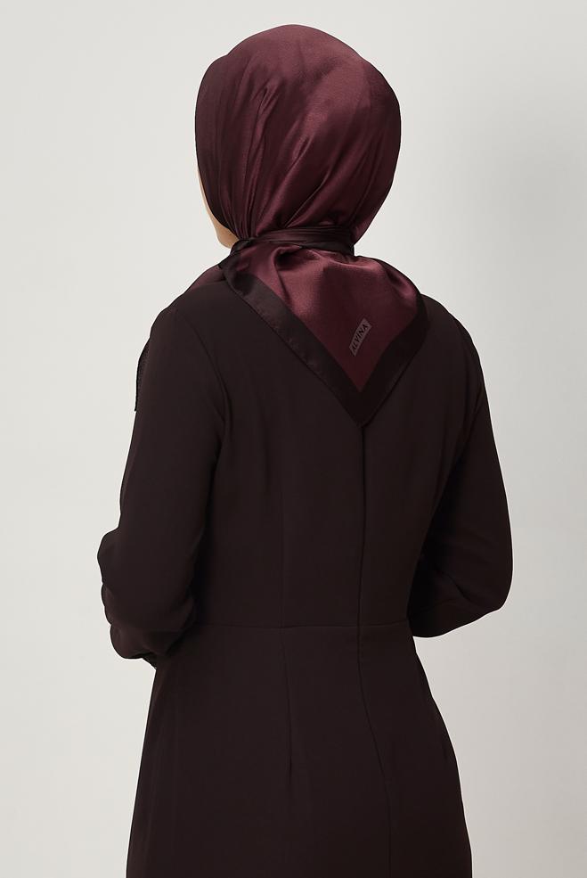 Vêtements hijab BRUN ALVINA ÉCHARPE 8673 - ALVİNA