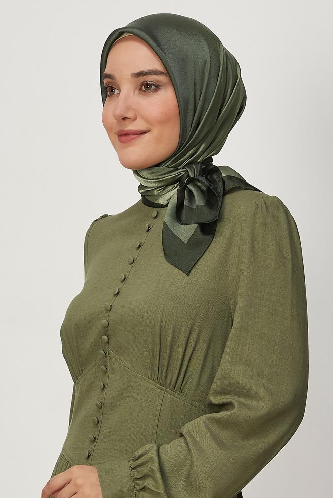 Vêtements hijab KAKI ALVINA ÉCHARPE 8673 - ALVİNA