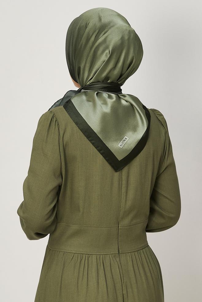 Vêtements hijab KAKI ALVINA ÉCHARPE 8673 - ALVİNA
