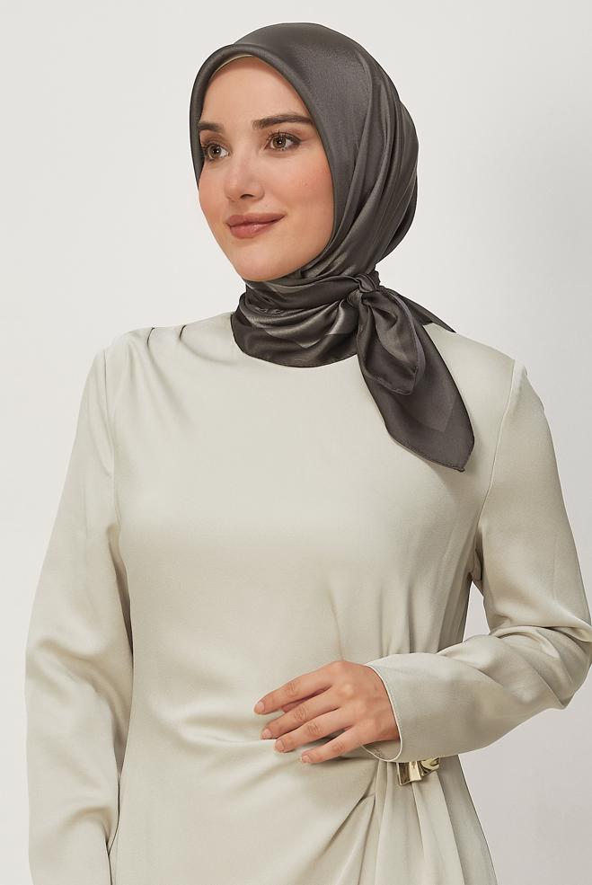 Vêtements hijab BRUN ALVINA ÉCHARPE 8673 - ALVİNA