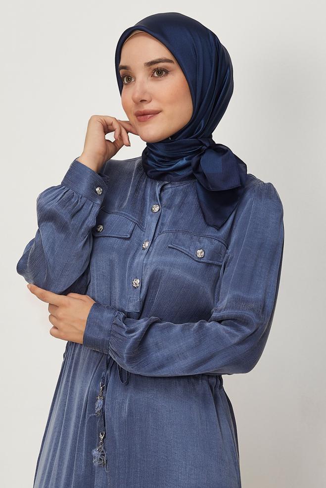 Vêtements hijab BRUN ALVINA ÉCHARPE 8673 - ALVİNA