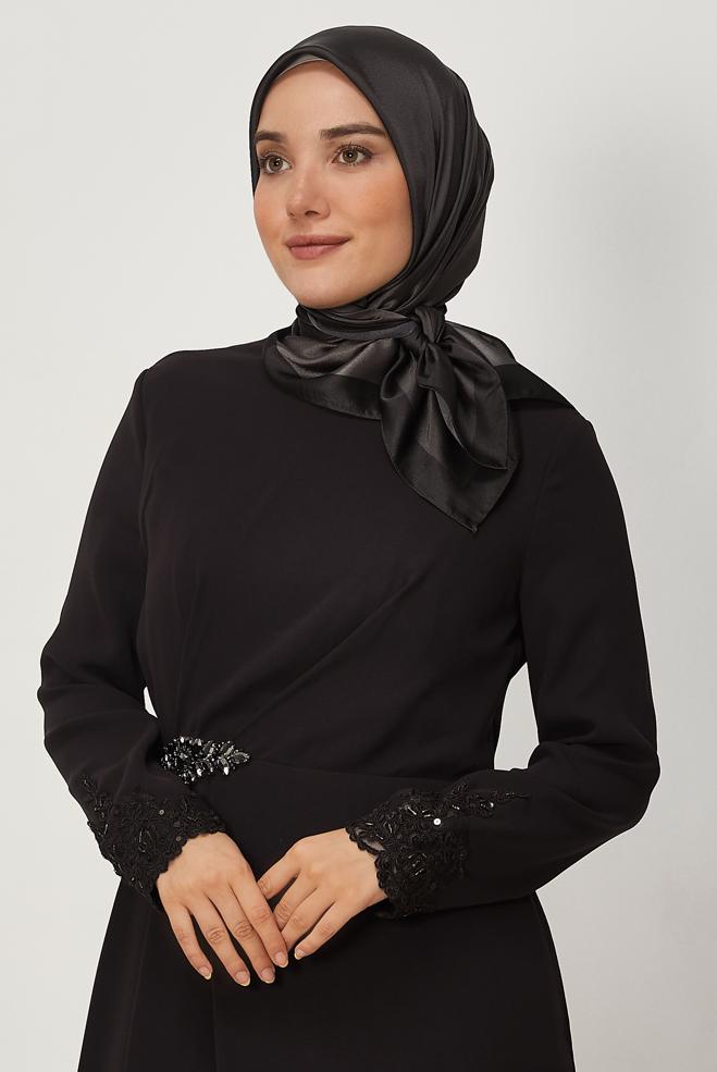 Vêtements hijab BRUN ALVINA ÉCHARPE 8673 - ALVİNA