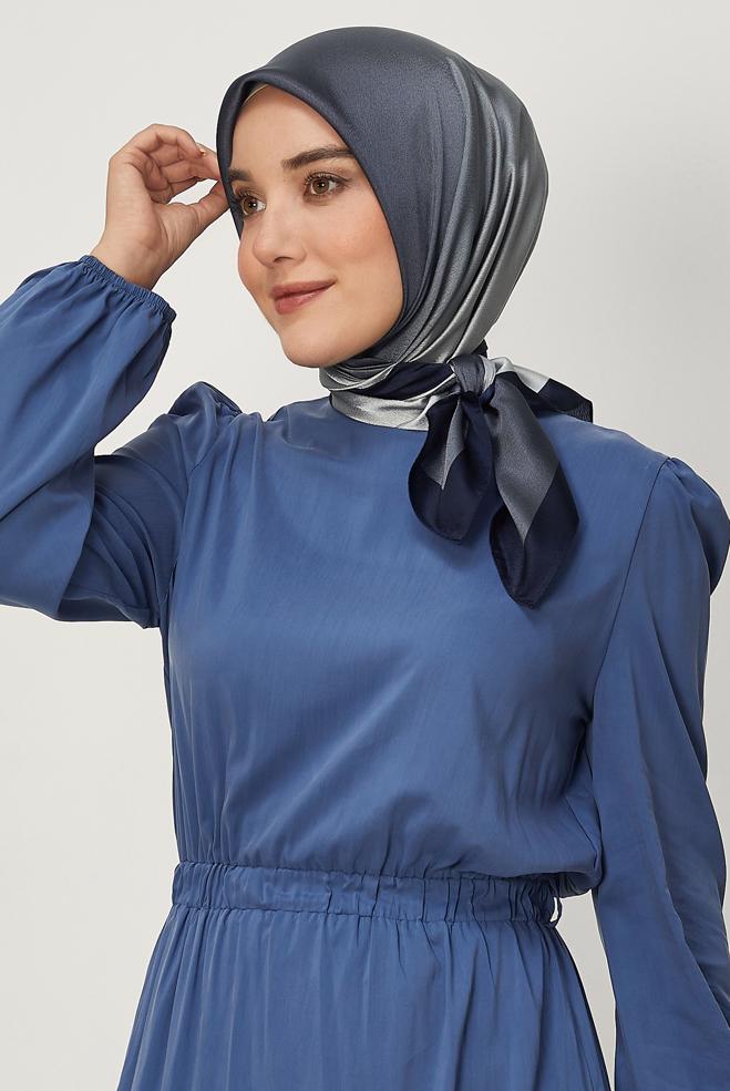 Vêtements hijab GRIS ALVINA ÉCHARPE 8673 - ALVİNA