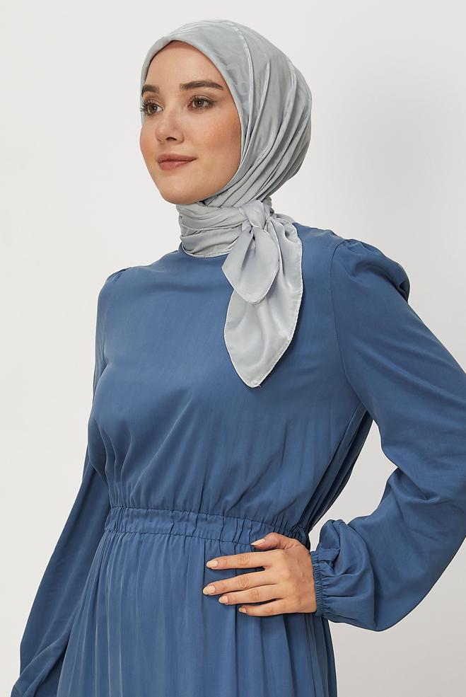 Vêtements hijab GRIS ALVINA JACQUARD ÉCHARPE 8679 - ALVİNA