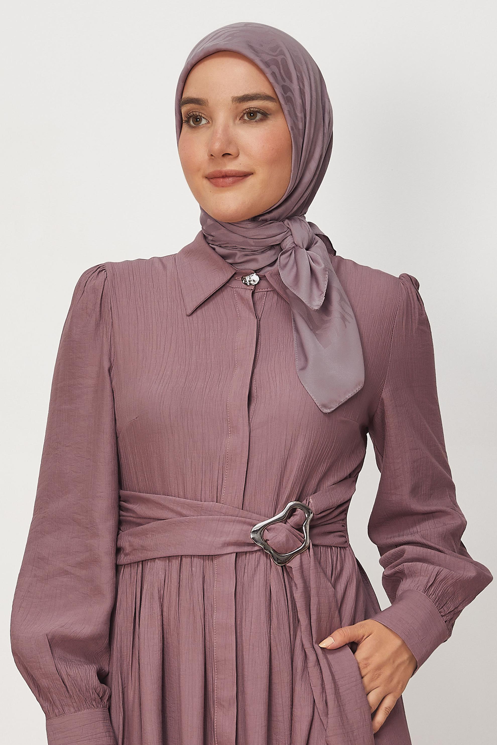 Vêtements hijab POURPRE ALVINA JACQUARD ÉCHARPE 8679