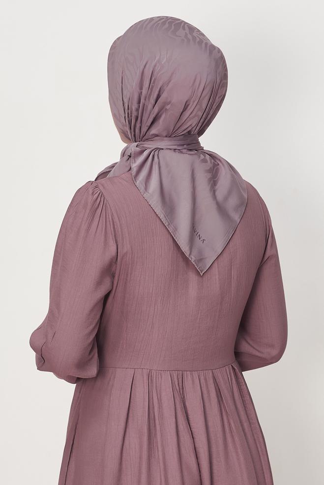 Vêtements hijab POURPRE ALVINA JACQUARD ÉCHARPE 8679 - ALVİNA