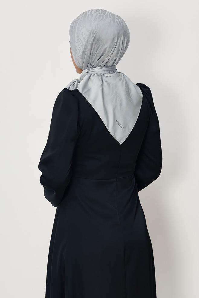 Vêtements hijab BRUN ALVINA JACQUARD ÉCHARPE 8679 - ALVİNA