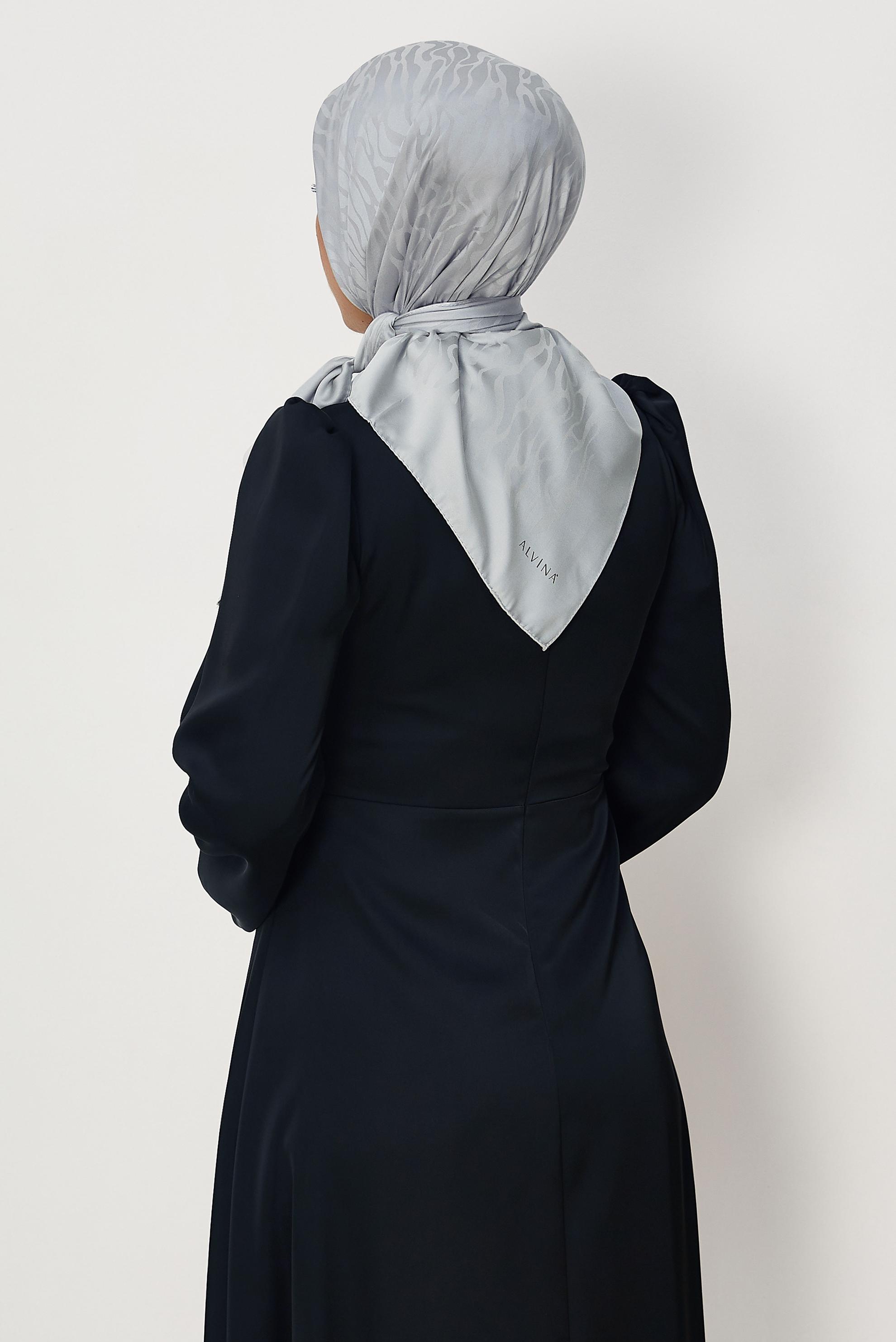 Vêtements hijab BRUN ALVINA JACQUARD ÉCHARPE 8679