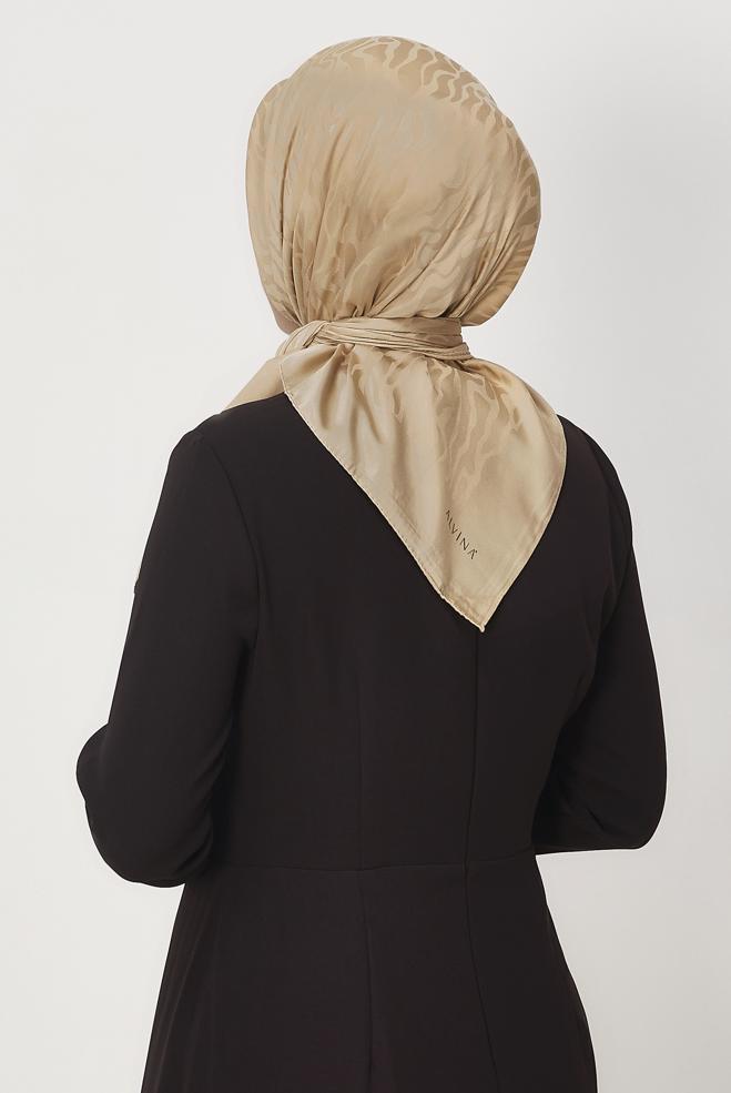 Vêtements hijab OR ALVINA JACQUARD ÉCHARPE 8679 - ALVİNA