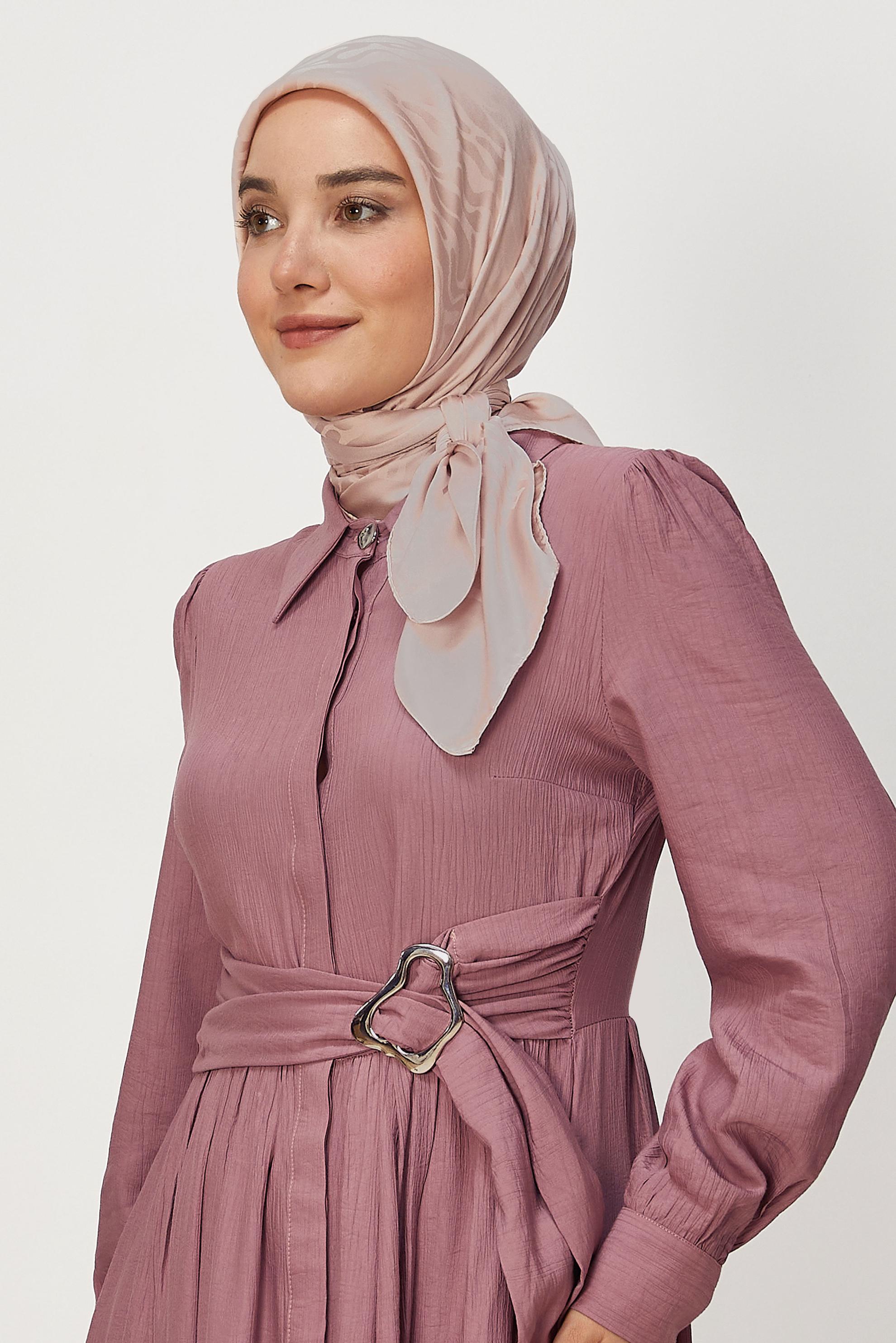 Vêtements hijab POUDRE ALVINA JACQUARD ÉCHARPE 8679