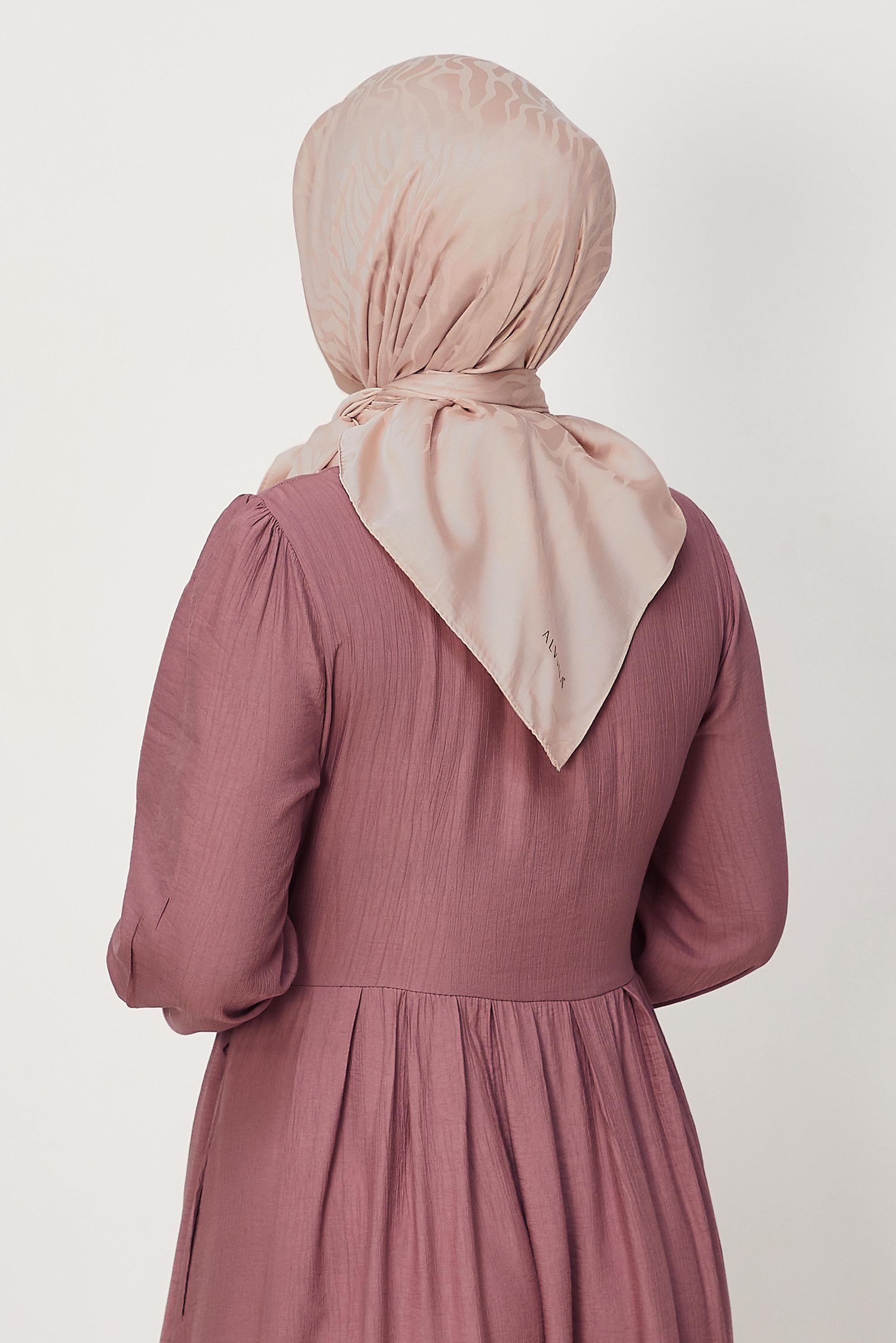 Vêtements hijab POUDRE ALVINA JACQUARD ÉCHARPE 8679