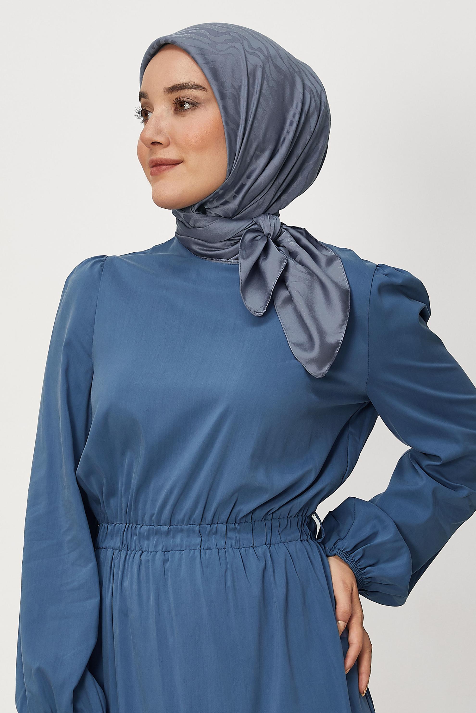 Vêtements hijab BLEU MARINE ALVINA JACQUARD ÉCHARPE 8679