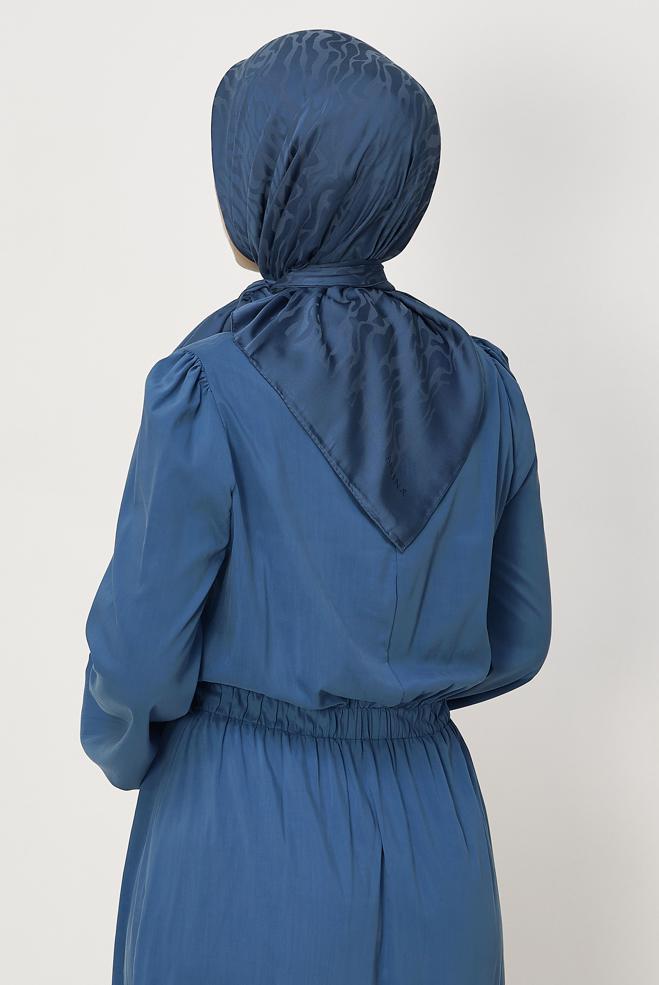 Vêtements hijab BRUN ALVINA JACQUARD ÉCHARPE 8679 - ALVİNA
