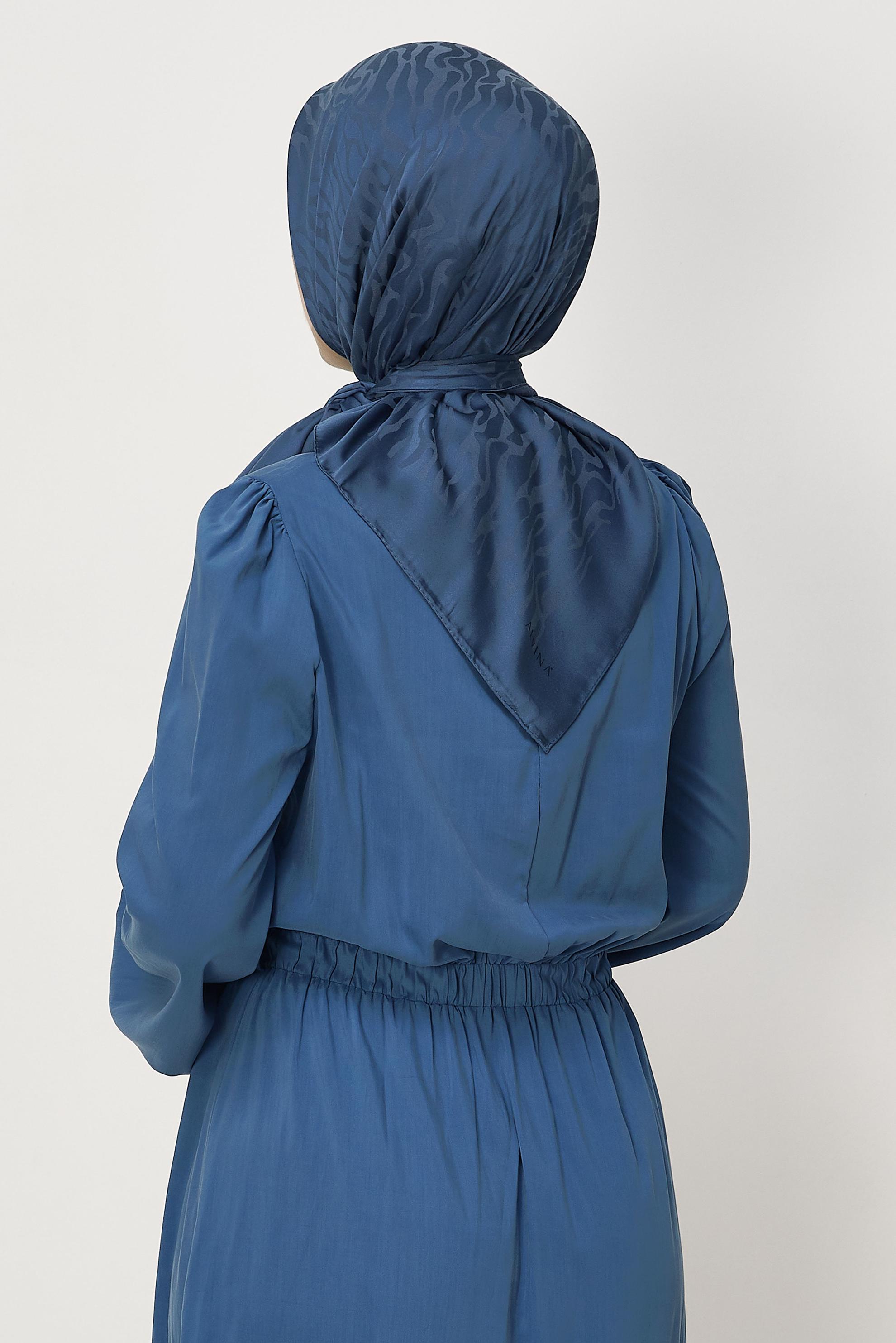 Vêtements hijab BRUN ALVINA JACQUARD ÉCHARPE 8679