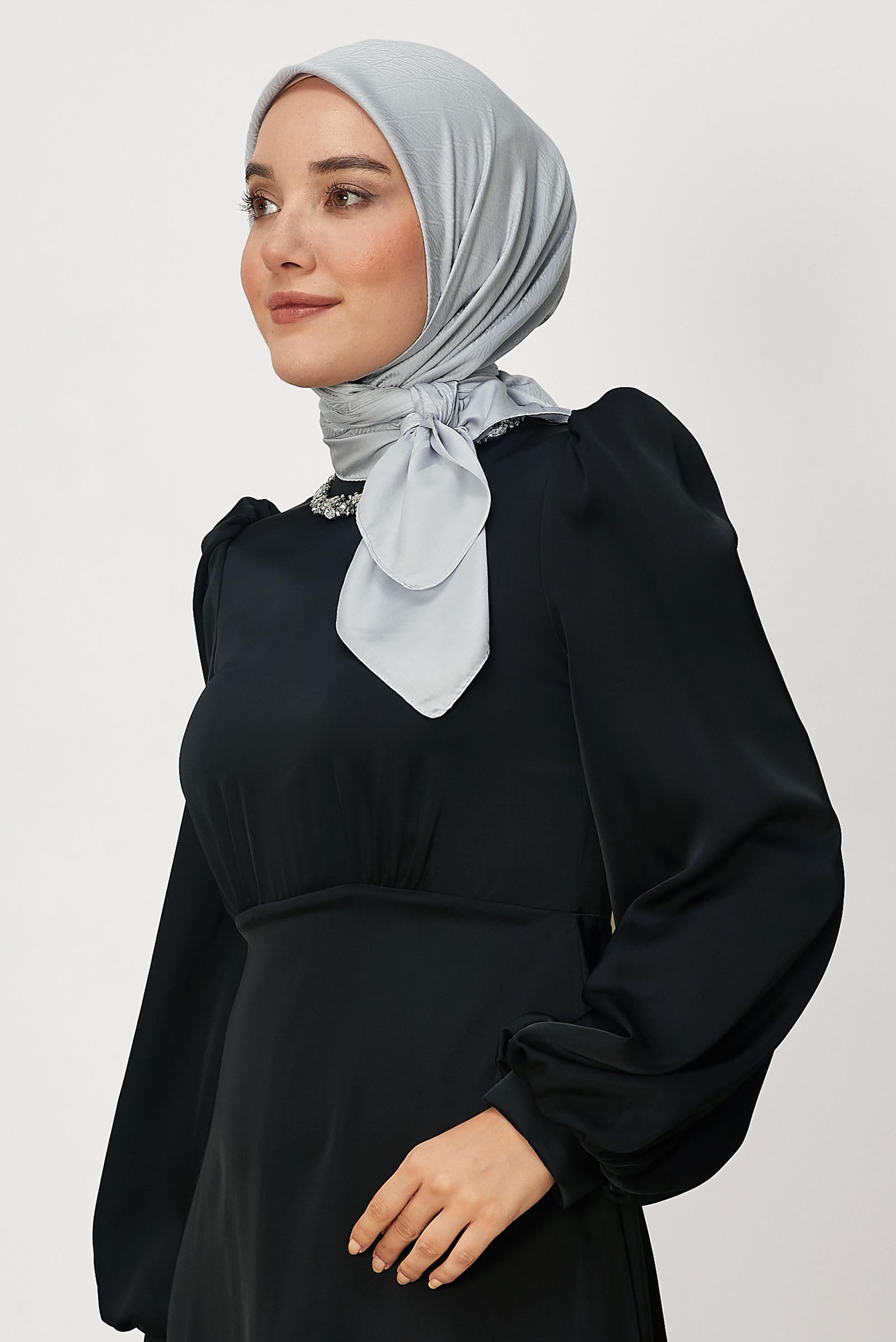 Vêtements hijab BRUN ALVINA JACQUARD ÉCHARPE 8680