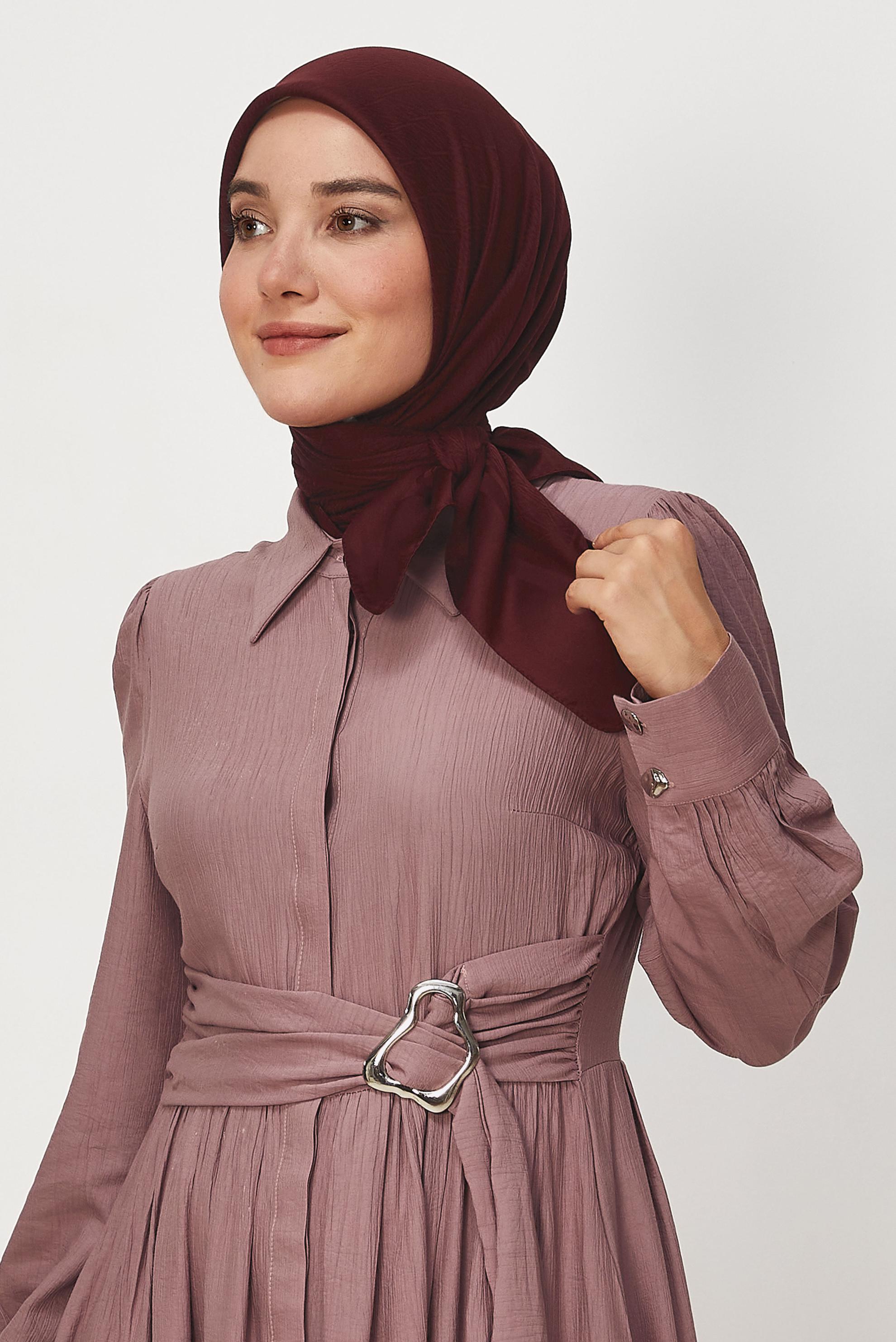 Vêtements hijab BRUN ALVINA JACQUARD ÉCHARPE 8680