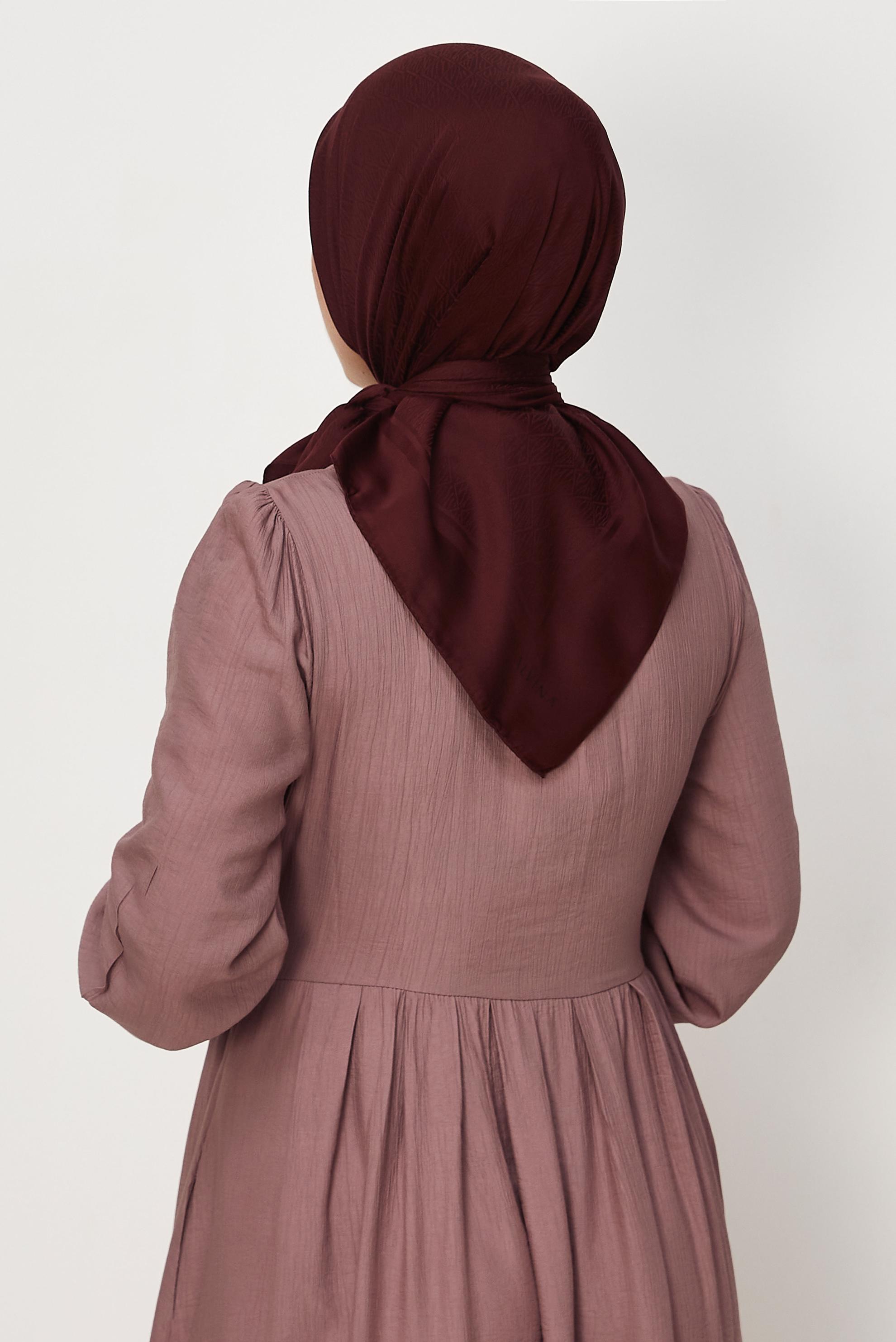 Vêtements hijab BRUN ALVINA JACQUARD ÉCHARPE 8680