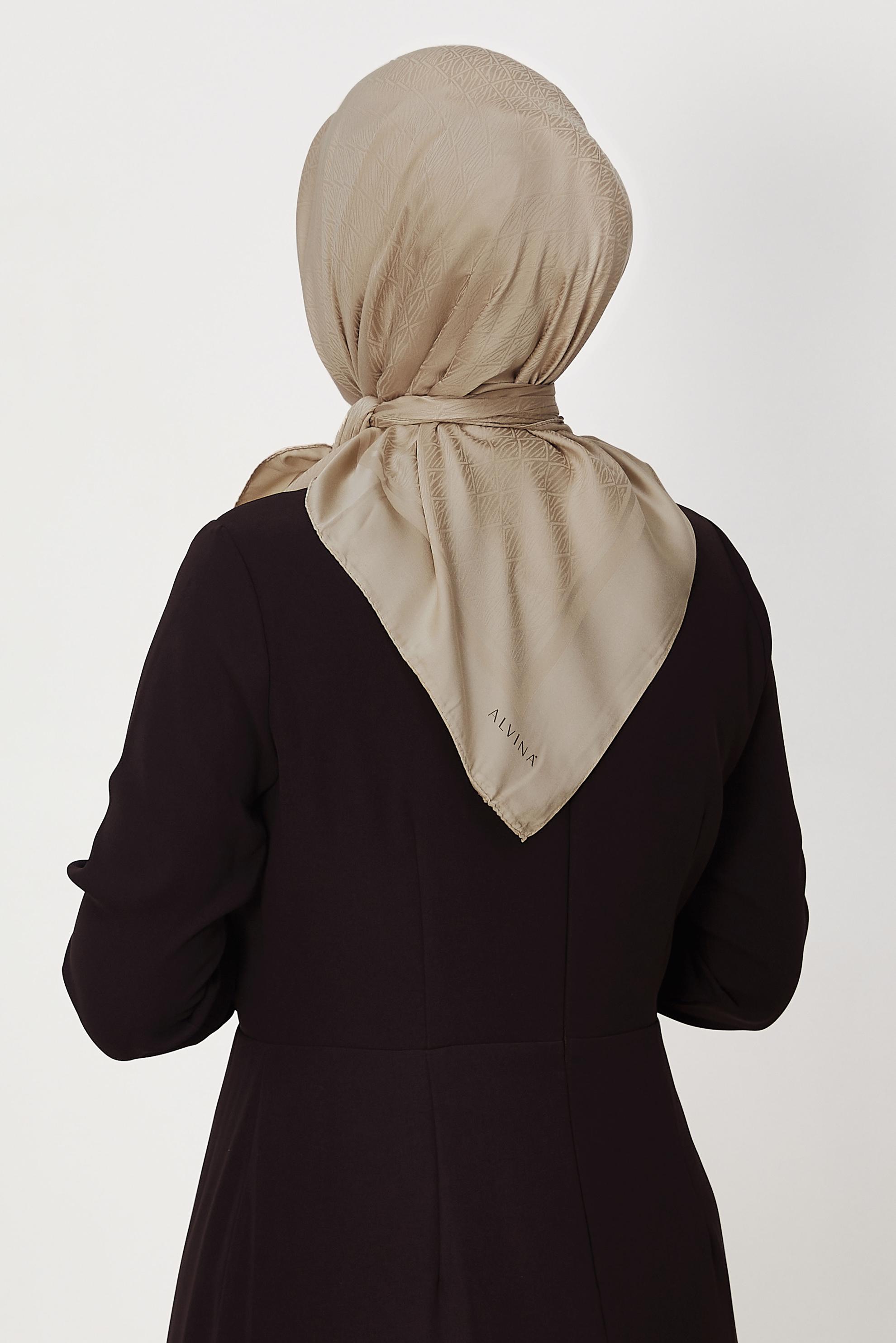 Vêtements hijab BEIGE ALVINA JACQUARD ÉCHARPE 8680
