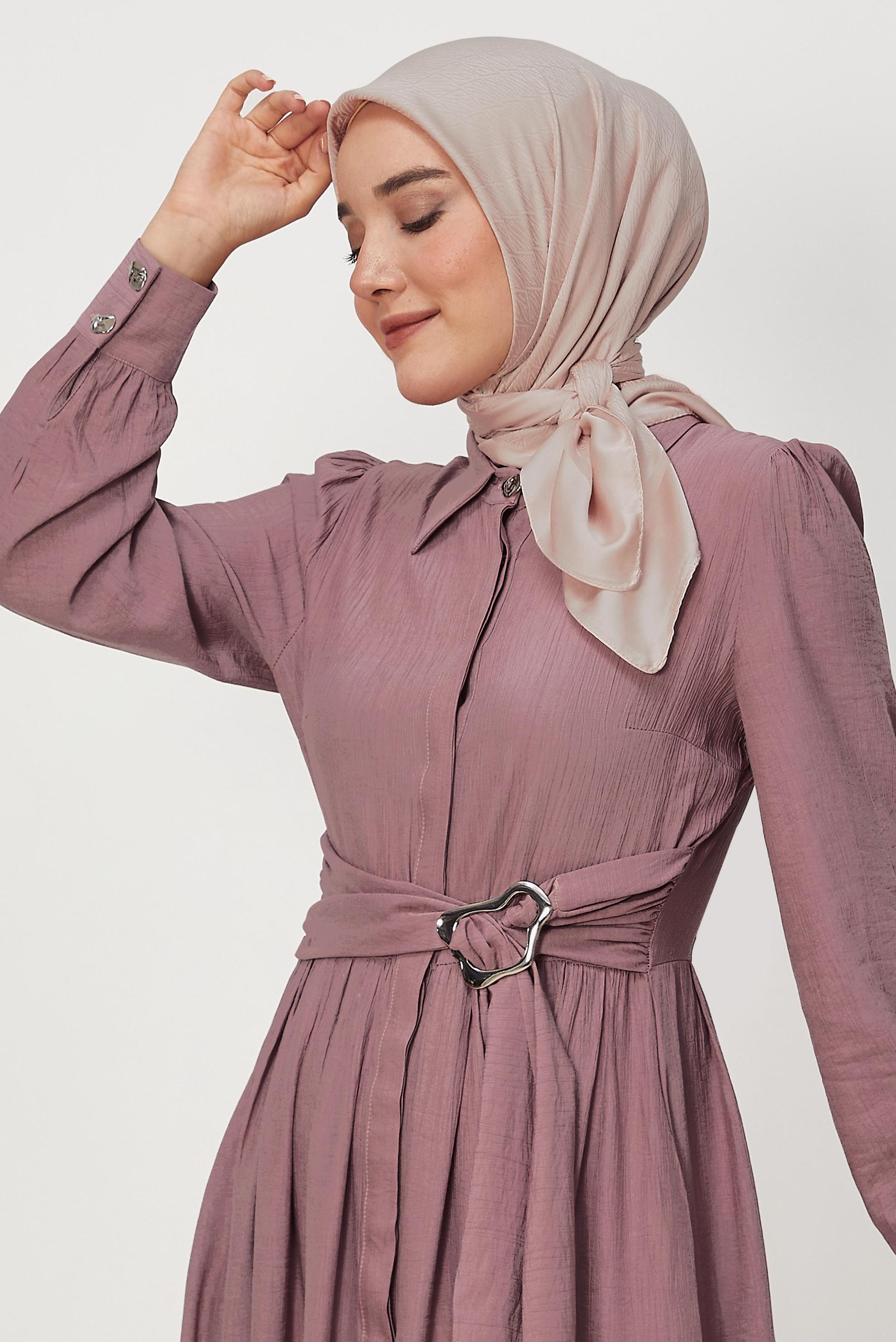 Vêtements hijab POUDRE ALVINA JACQUARD ÉCHARPE 8680
