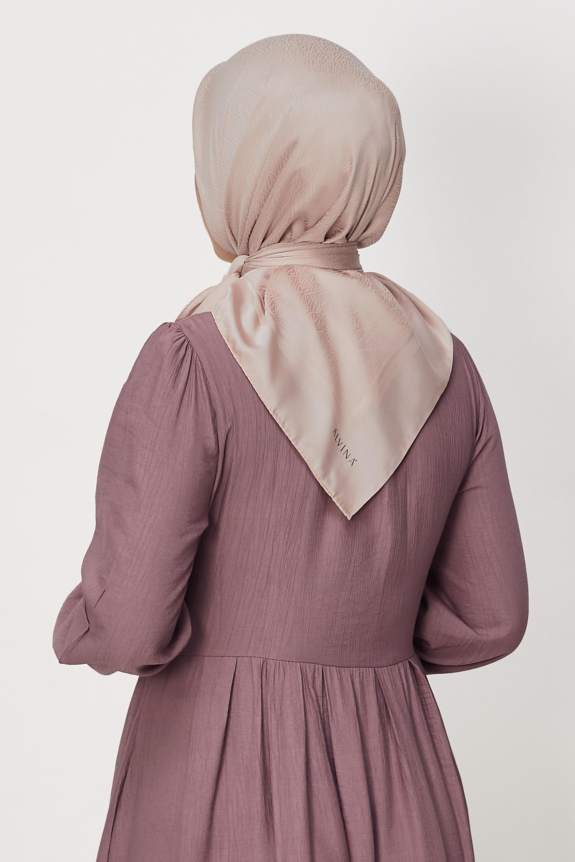Vêtements hijab POUDRE ALVINA JACQUARD ÉCHARPE 8680